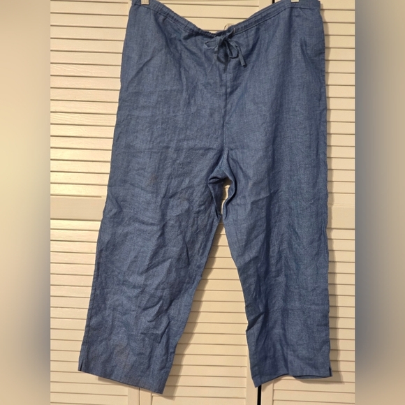 Banana Republic Other - Women’s 100% Linen Drawstring Pants Blue Medium (RN 49958 – Gap Inc. Brand Famil